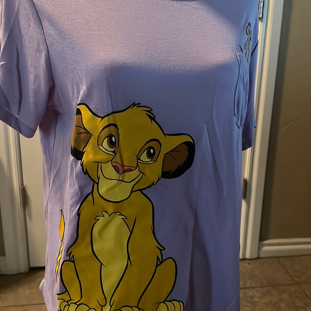 Disney simba and timion t shirt